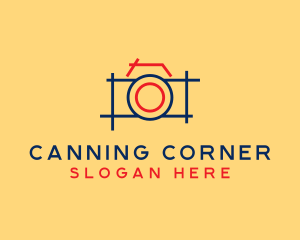 Minimal Photography Camera logo design