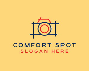 Minimal Photography Camera logo design