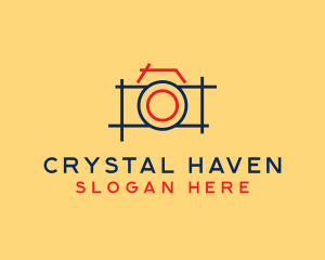 Minimal Photography Camera logo design