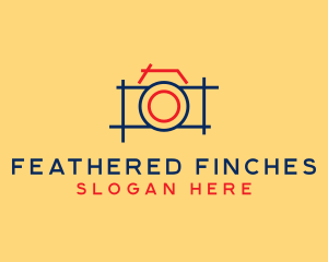 Minimal Photography Camera logo design