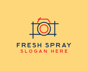 Minimal Photography Camera logo design