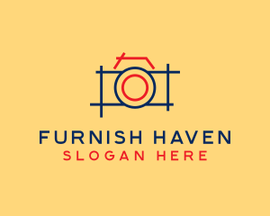 Minimal Photography Camera logo design