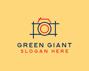 Minimal Photography Camera logo design