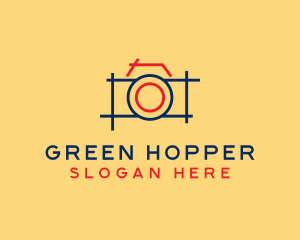 Minimal Photography Camera logo design