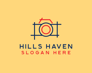 Minimal Photography Camera logo design