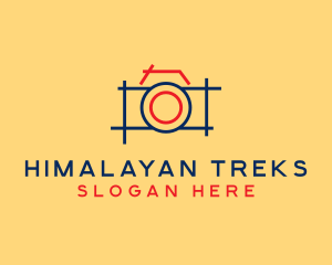 Minimal Photography Camera logo design