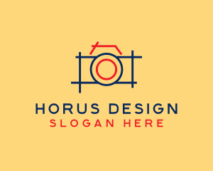 Minimal Photography Camera logo design