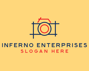 Minimal Photography Camera logo design