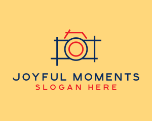 Minimal Photography Camera logo design