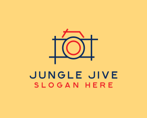 Minimal Photography Camera logo design