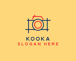 Minimal Photography Camera logo design