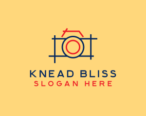 Minimal Photography Camera logo design