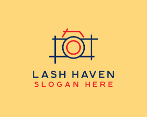 Minimal Photography Camera logo design