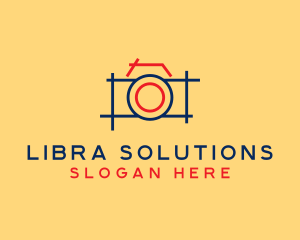 Minimal Photography Camera logo design