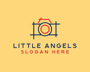 Minimal Photography Camera logo design