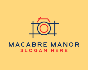 Minimal Photography Camera logo design