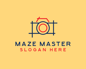 Minimal Photography Camera logo design