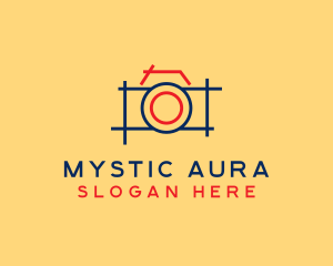 Minimal Photography Camera logo design