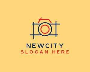 Minimal Photography Camera logo design