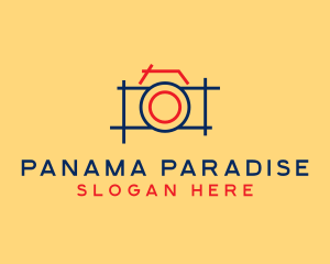 Minimal Photography Camera logo design