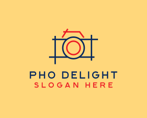 Minimal Photography Camera logo design