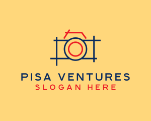 Minimal Photography Camera logo design