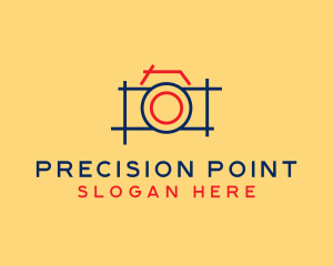 Minimal Photography Camera logo design