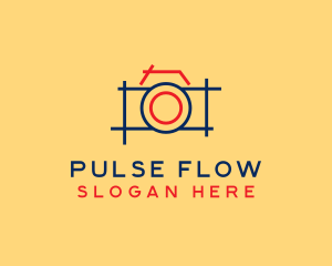 Minimal Photography Camera logo design