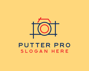 Minimal Photography Camera logo design