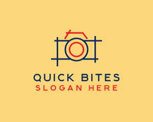 Minimal Photography Camera logo design