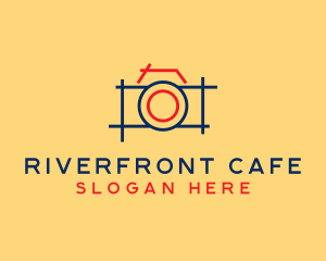 Minimal Photography Camera logo design