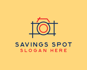 Minimal Photography Camera logo design