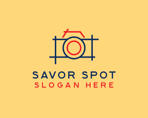 Minimal Photography Camera logo design