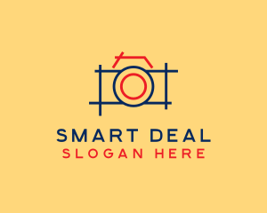 Minimal Photography Camera logo design