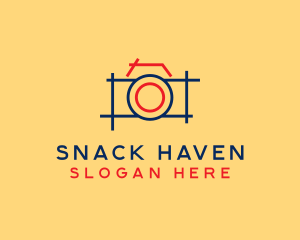 Minimal Photography Camera logo design