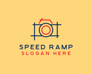 Minimal Photography Camera logo design