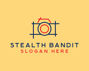 Minimal Photography Camera logo design