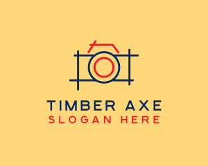 Minimal Photography Camera logo design