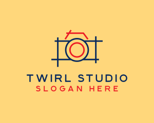 Minimal Photography Camera logo design