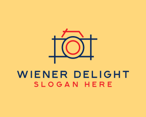 Minimal Photography Camera logo design