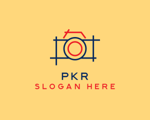 Minimal Photography Camera logo design