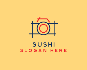 Minimal Photography Camera logo design