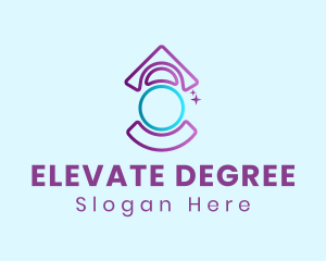 Degree - Purple Student Graduation logo design