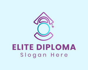 Diploma - Purple Student Graduation logo design