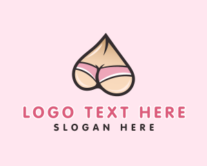 Butt - Sexy Female Underwear logo design