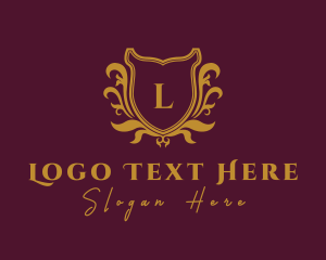 University - Gold Shield Boutique logo design