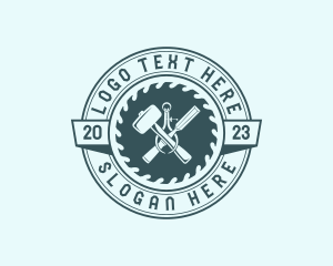 Timber - Carpenter Tool Saw logo design