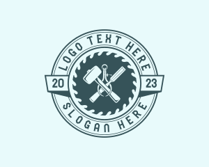 Carpenter Tool Saw Logo