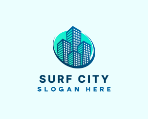 City Real Estate Building logo design