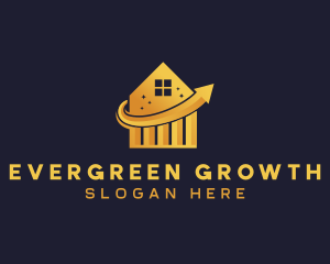 Insurance Statistics Growth logo design